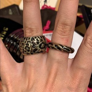 Cheetah gold rings